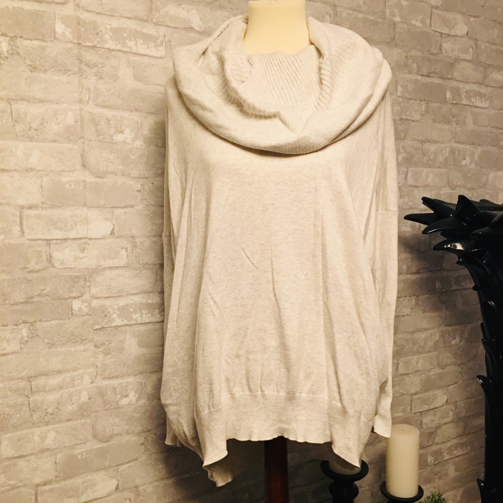 Light Gray Cowl Neck Sweater